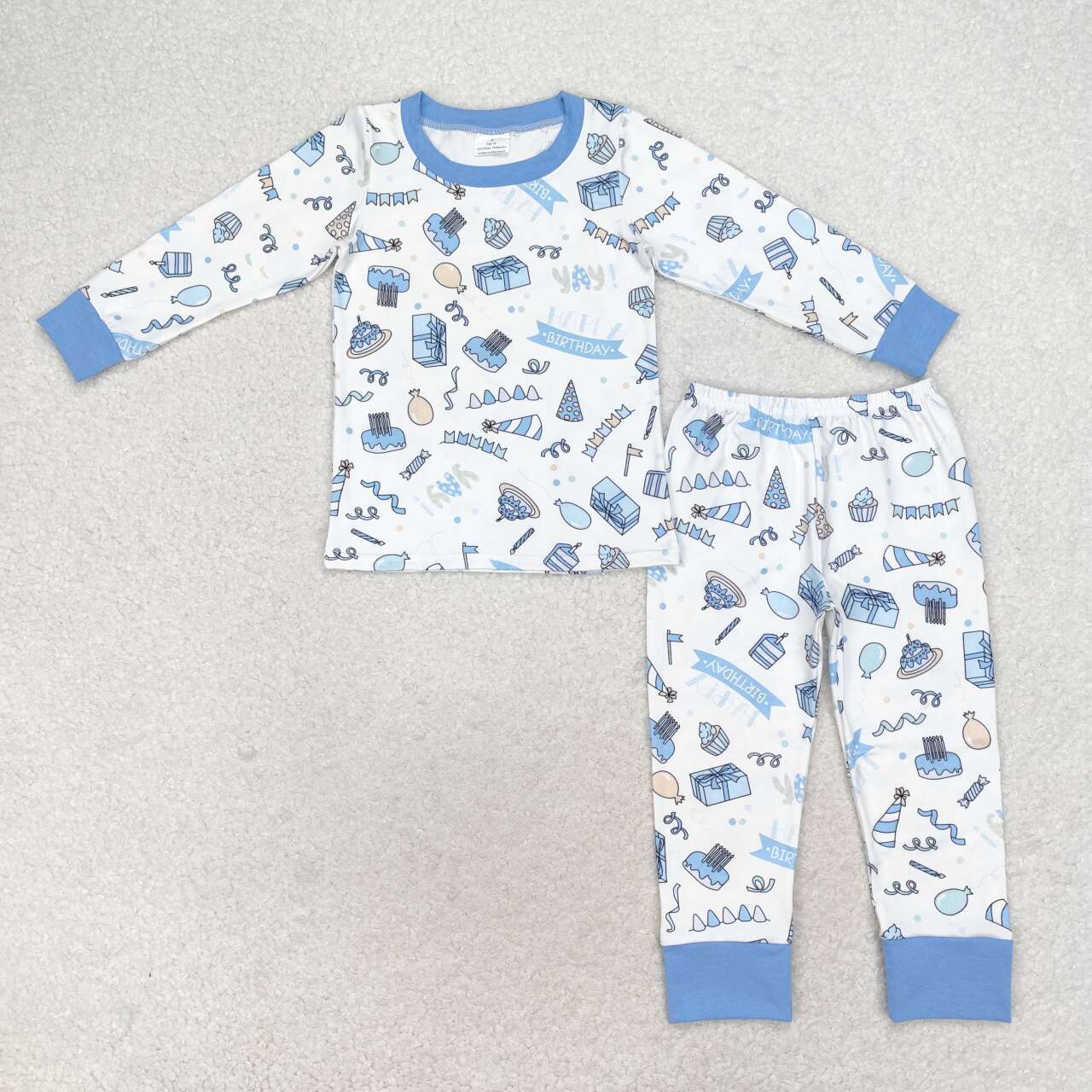 Happy Birthday Boys Long Sleeve Pajama Set