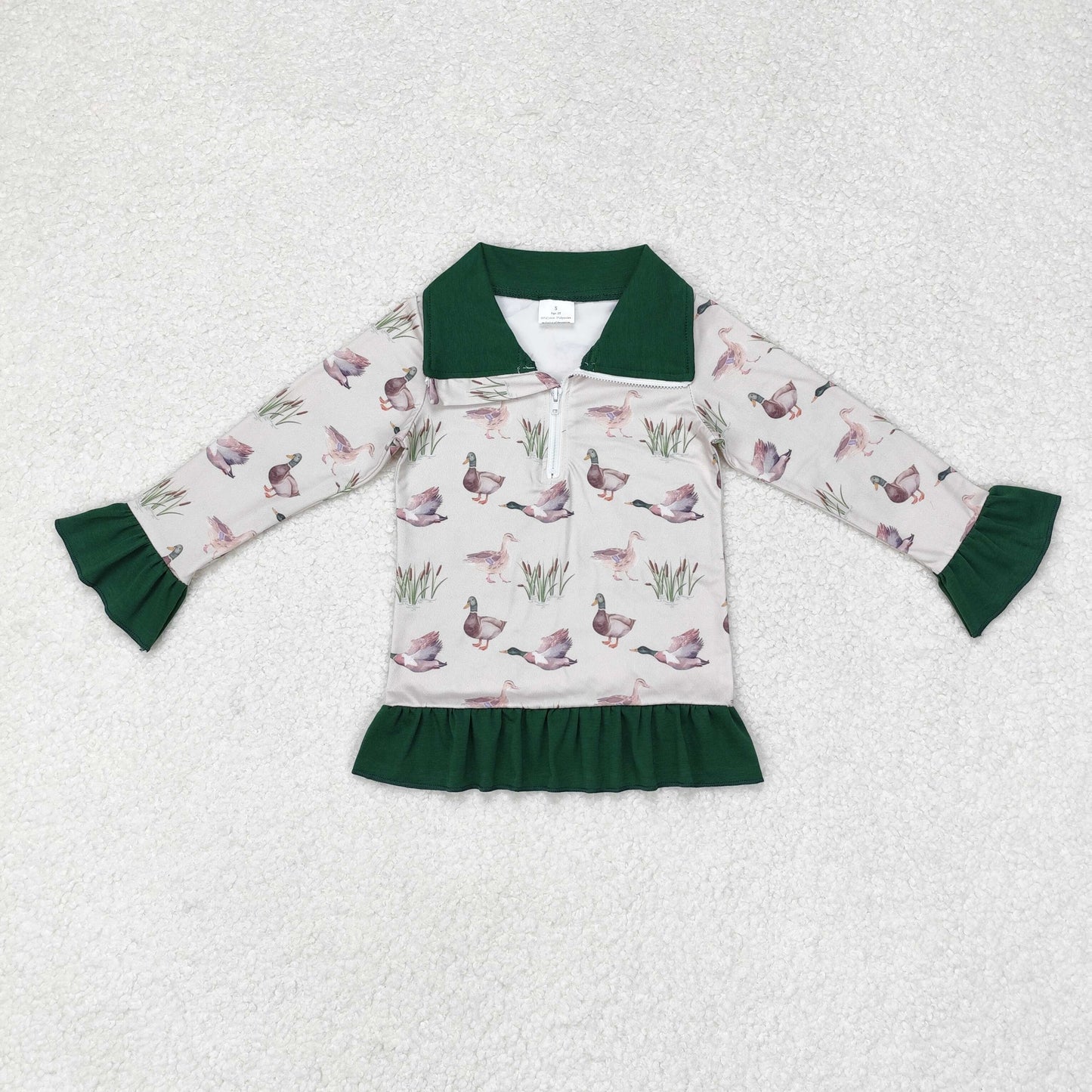 GT0605 Baby Girls Mallard Pullover Top