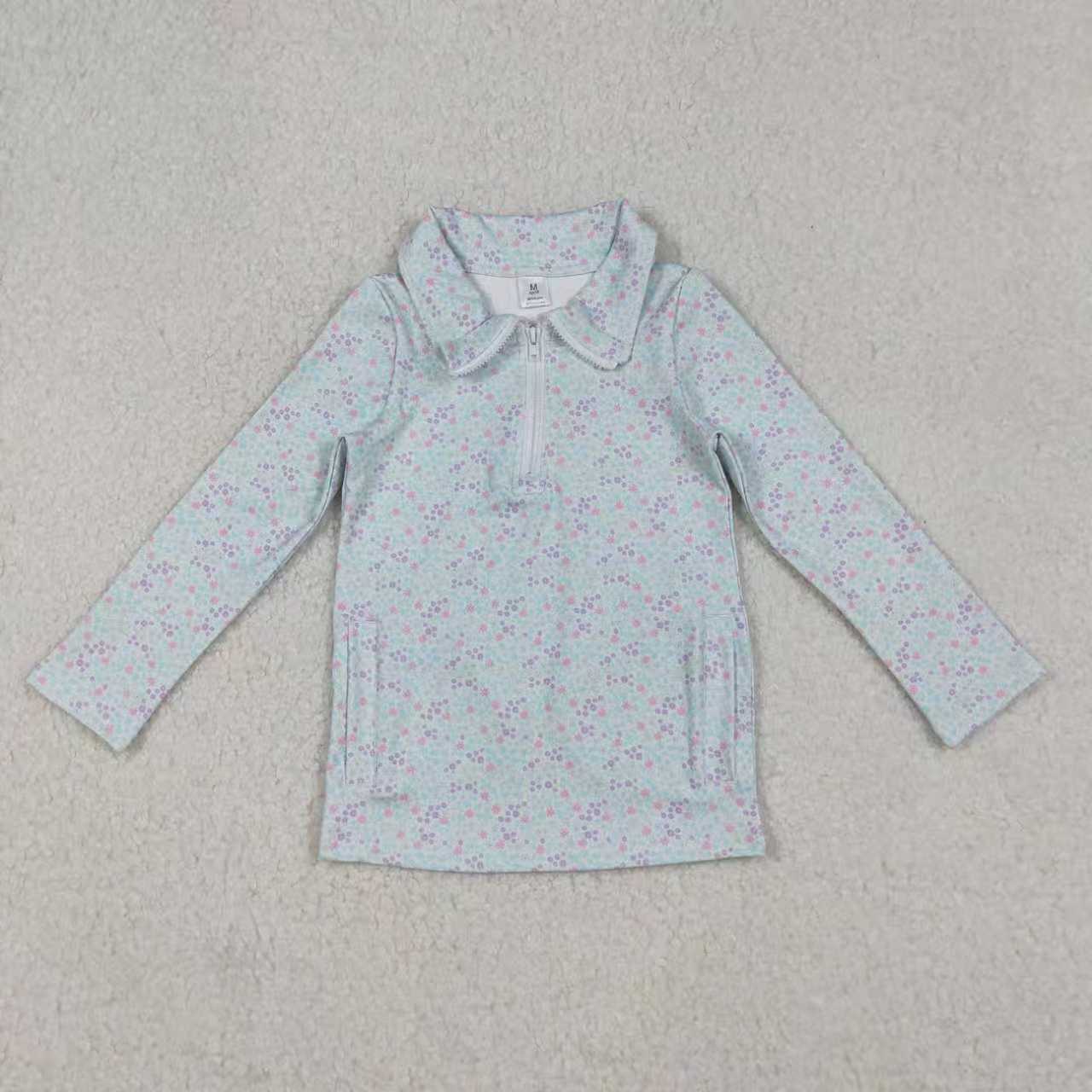 Sibling Baby Girls Floral Leggings Actice Set/Pullover Top For Yoga