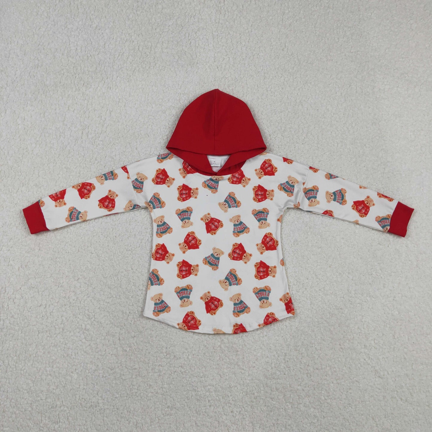 Baby Boys Cute Bear Long Sleeve Hoodie Top