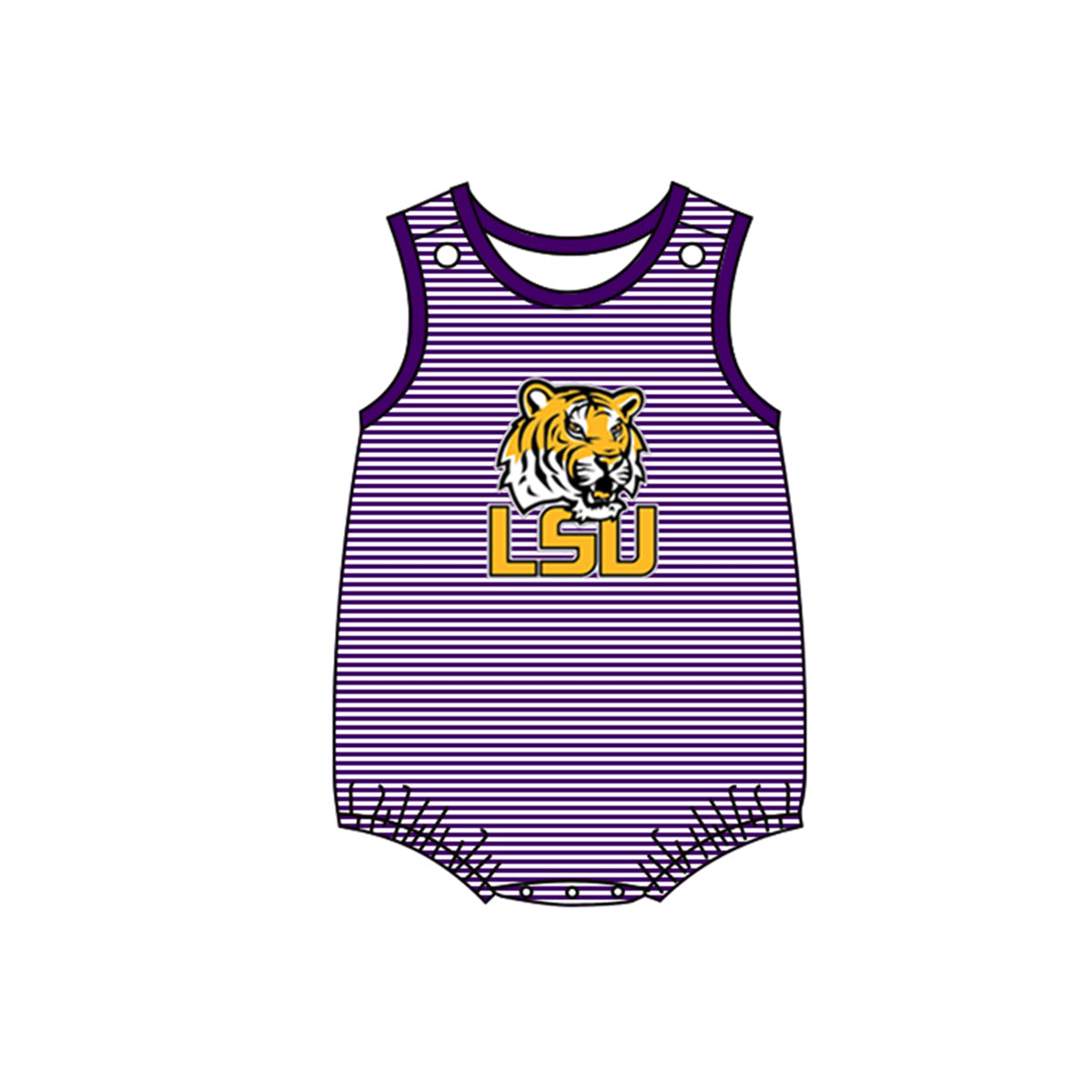 Baby Girls LSU Football Team Bubble Romper Deadlime : 17th Aug