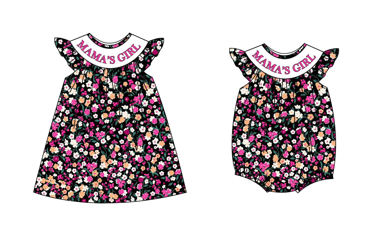 5 MOQ Preorder Mama's Girl Floral Dress/Bubble