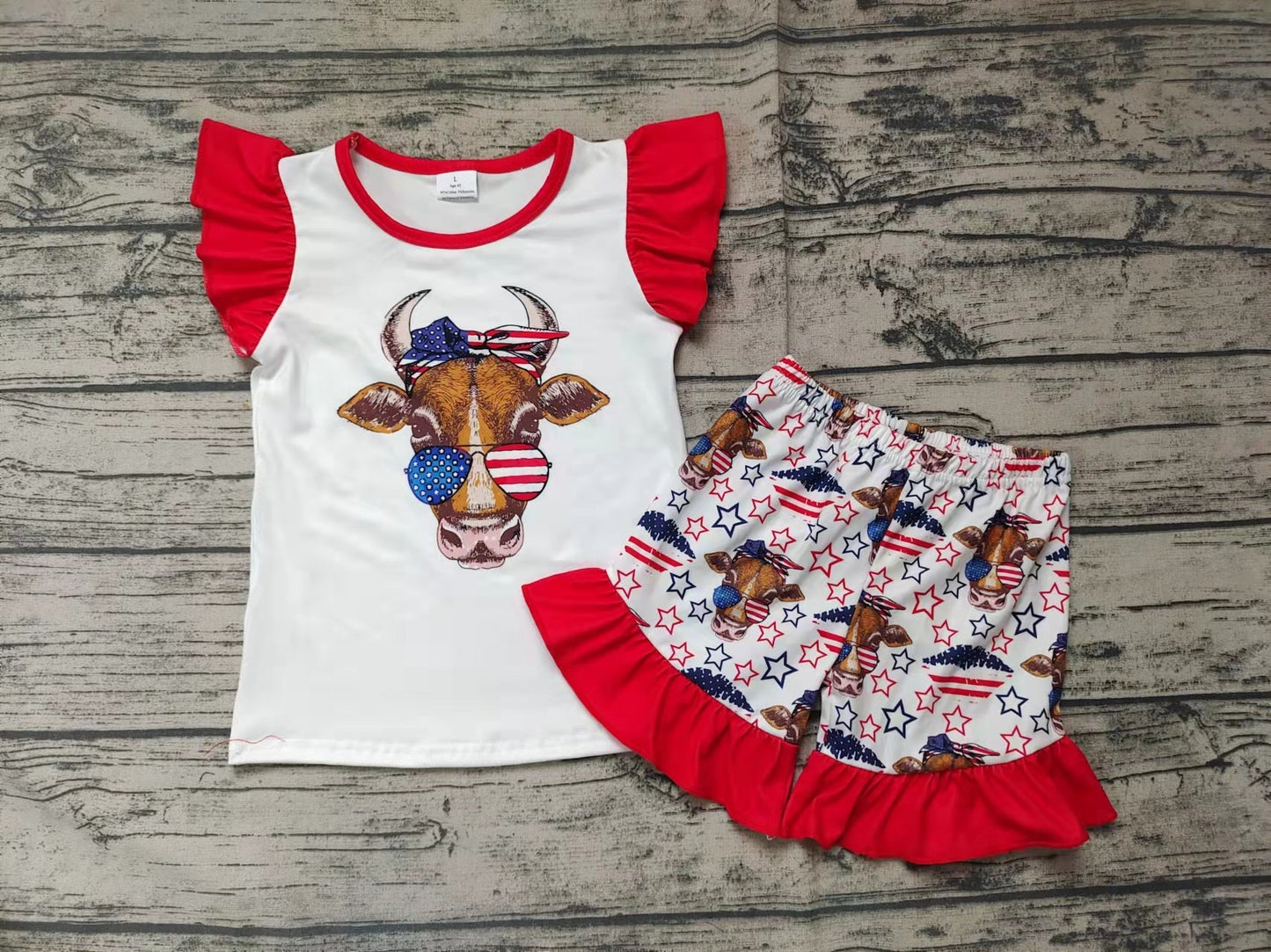 GSSO0046 Summer Girls Heifer July 4th Outfit