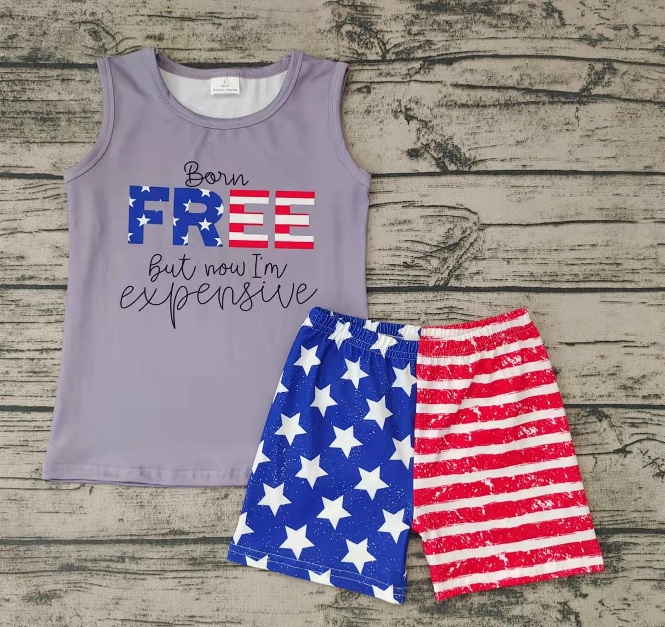 BSSO0036 Summer Boys July 4th Outfit