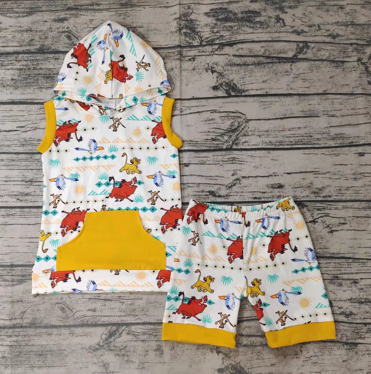 BSSO0039 Baby Boys Summer Hoodie Top Set