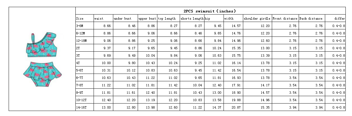 Summer Girls Cow Print Swimsuit Two Pieces