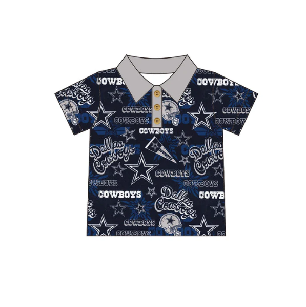 Baby Boys Football Team Cowboys Polo Shirt 3 MOQ