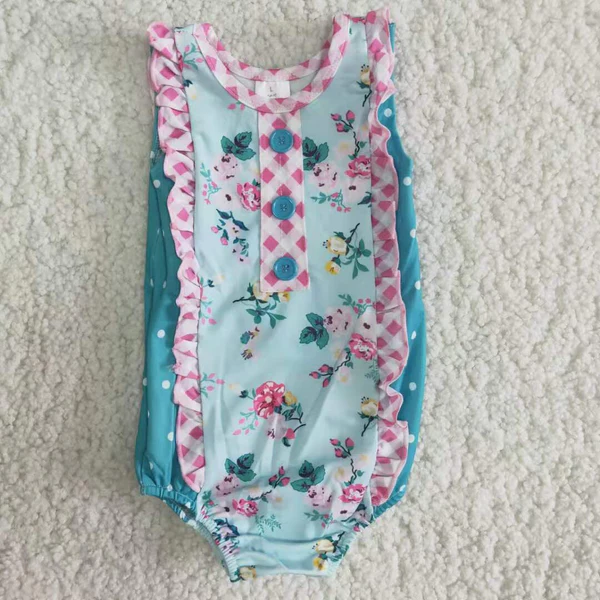 Baby Girls Floral one piece Swimsuits