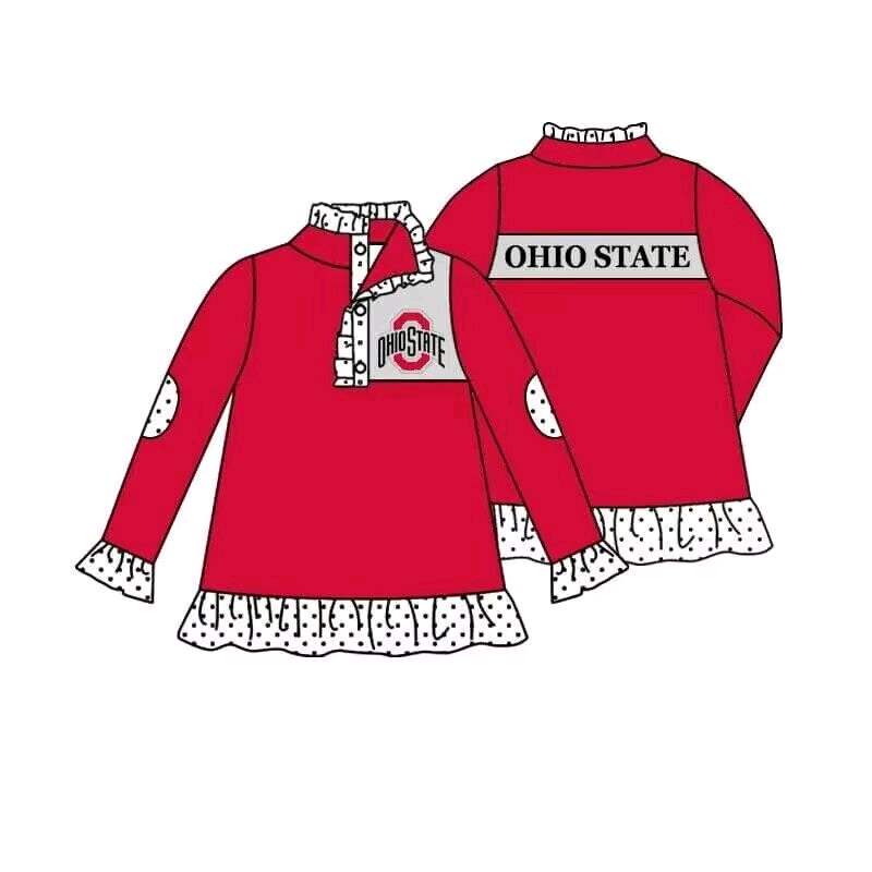 Baby Girls Sport Team Ohio State Pullover Top Deadline :23 th Sept