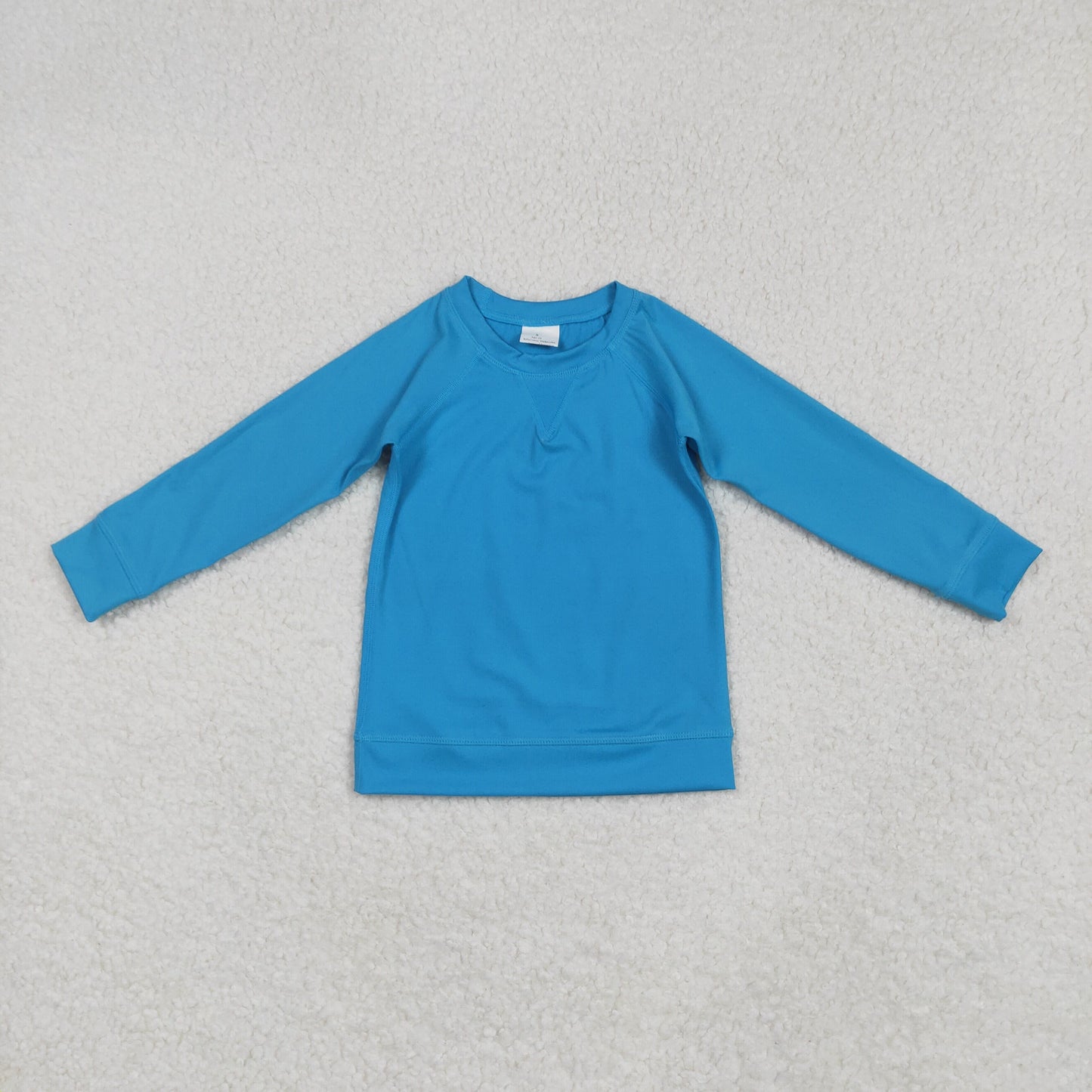 Baby Girls Hot Blue Long Sleeve Active Yoga Top