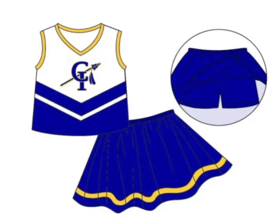 Baby Girls Sport Team Blue Skirt Set Pre-order Deadline :21th Aug