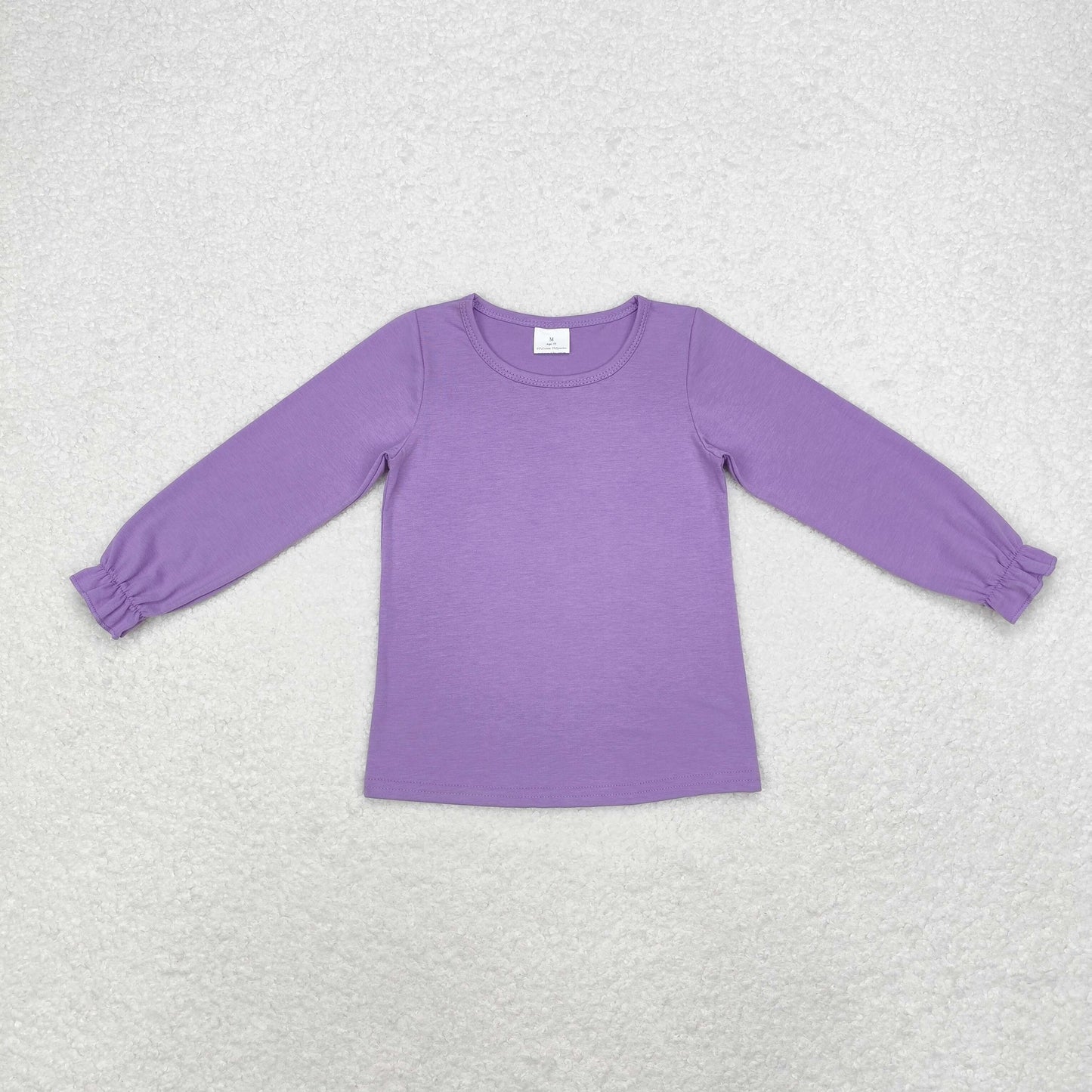 Kids Girls Purple Color Long Sleeve T-shirt Top