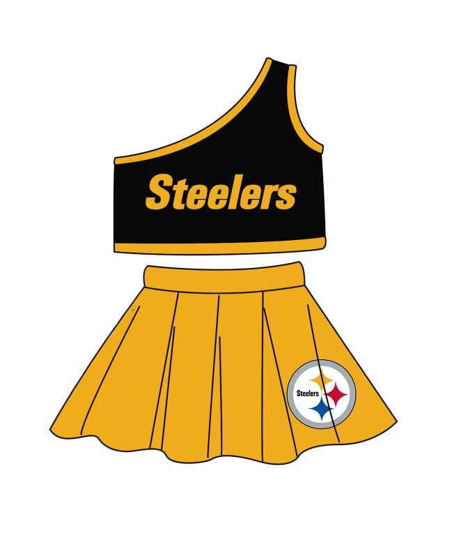Sport Team Steelers Girls Skirt Set ,Deadline Time : 30th July