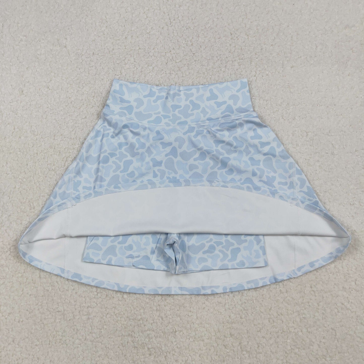 Adult Women Light Blue Camo Skort