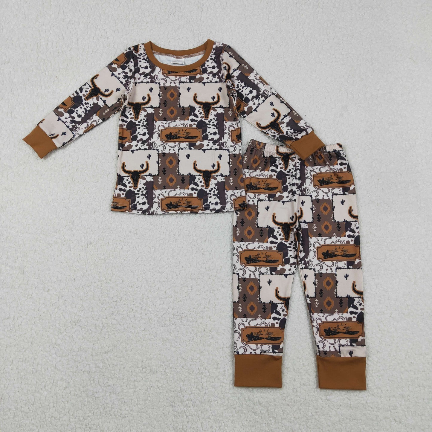 BLP1200 KIds Boys Western Long Sleeve pajama set