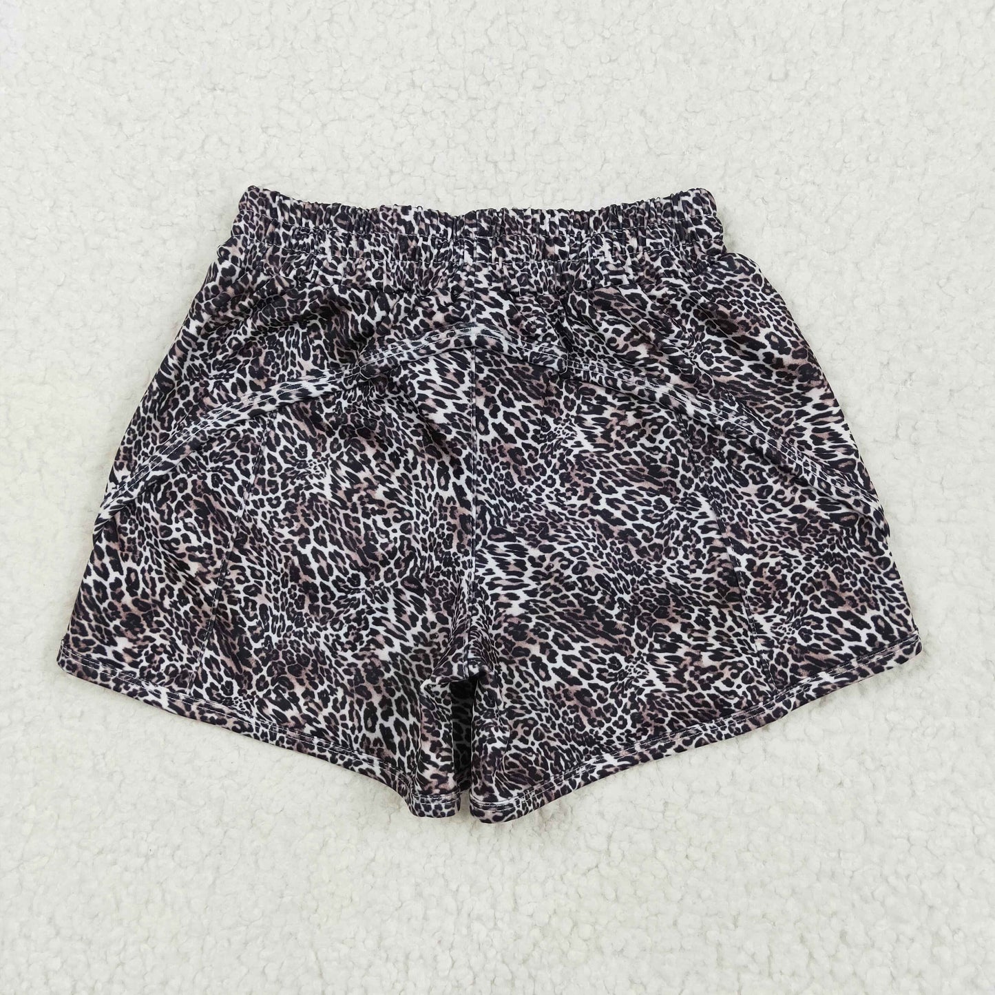 Kids Girls Leoaprd Yoga Shorts