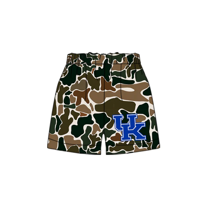 Preorder 5 MOQ Baby Boys Brown Camouflage UK Team Sports Shorts