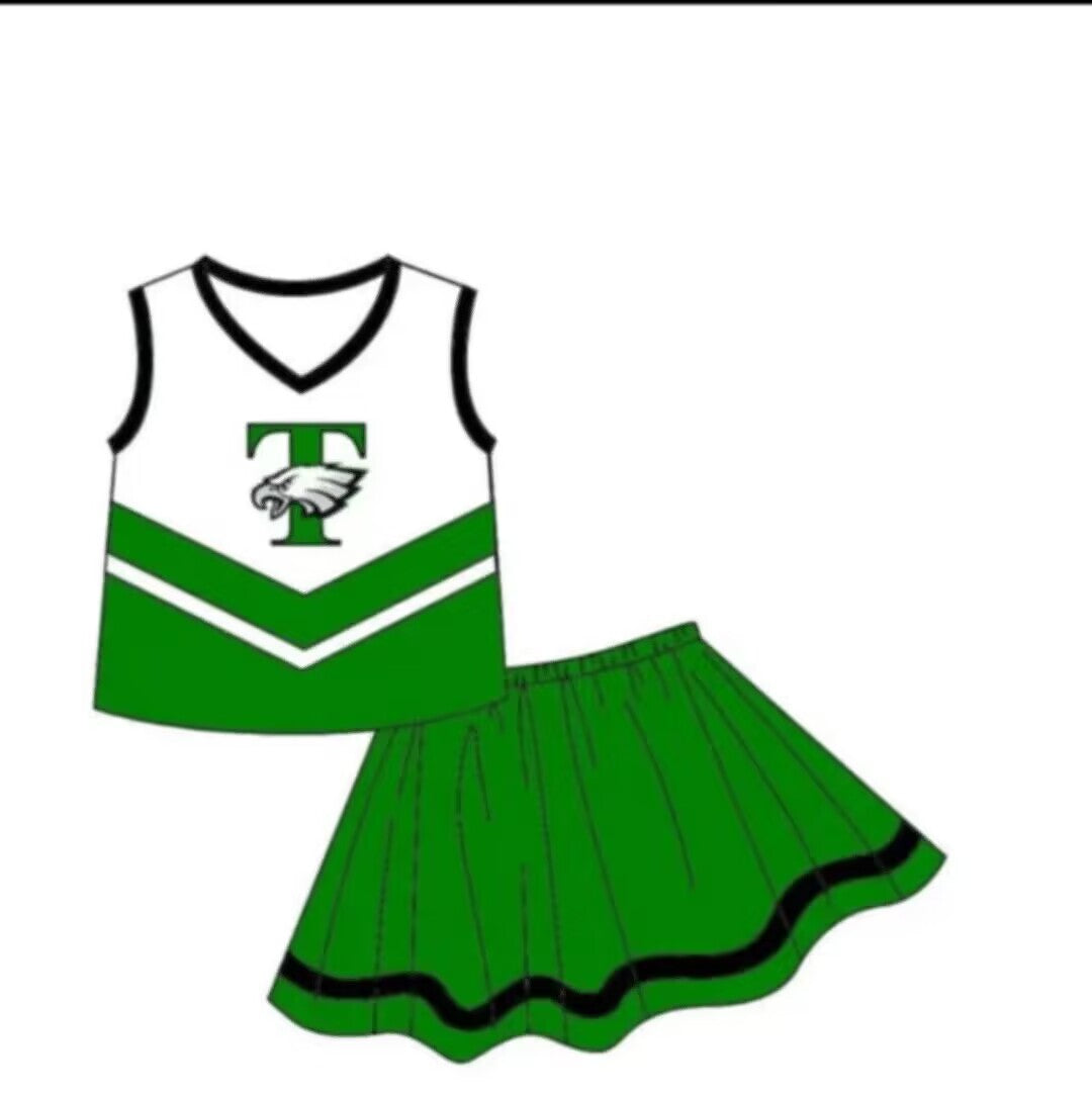 Baby Girls Sport Team Green Skirt Set Pre-order Deadline :21th Aug