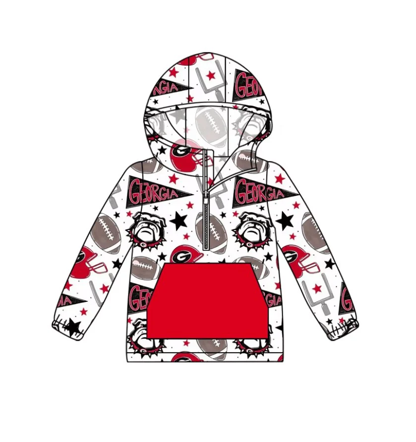 Baby Boys Sport Team Georgia Hoodie Top Preorder 3 MOQ