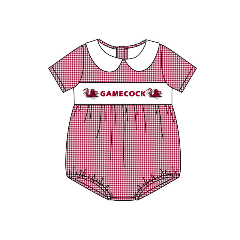(5MOQ) Football Team Gamecock Football Team Baby Boys Romper Pre-order