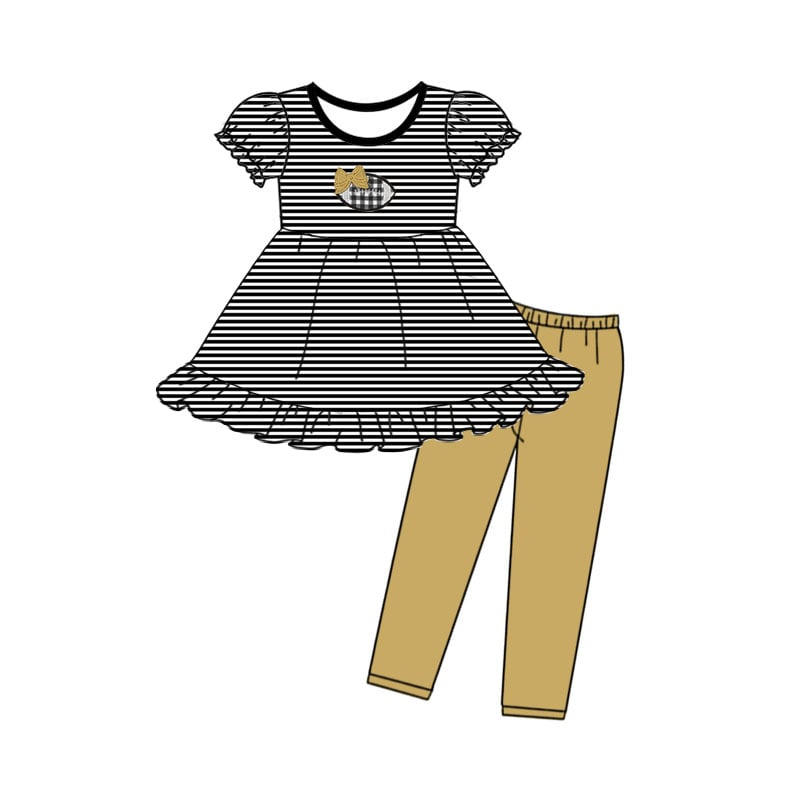 Split Preorder August 14 th Kids Girls Football Team Outfit