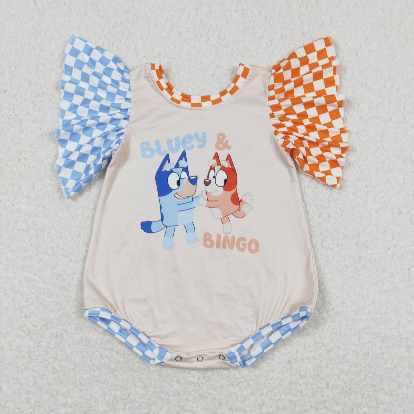 USA Shop Baby Girls Blue Cartoon Dog Romper