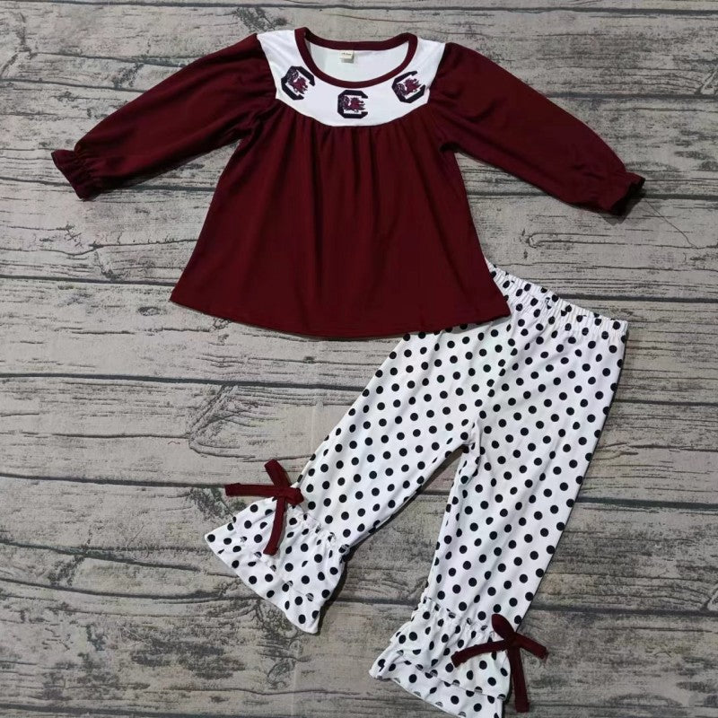 Baby Girls Sport Team Tunic Top pants Set 5 MOQ Preorder