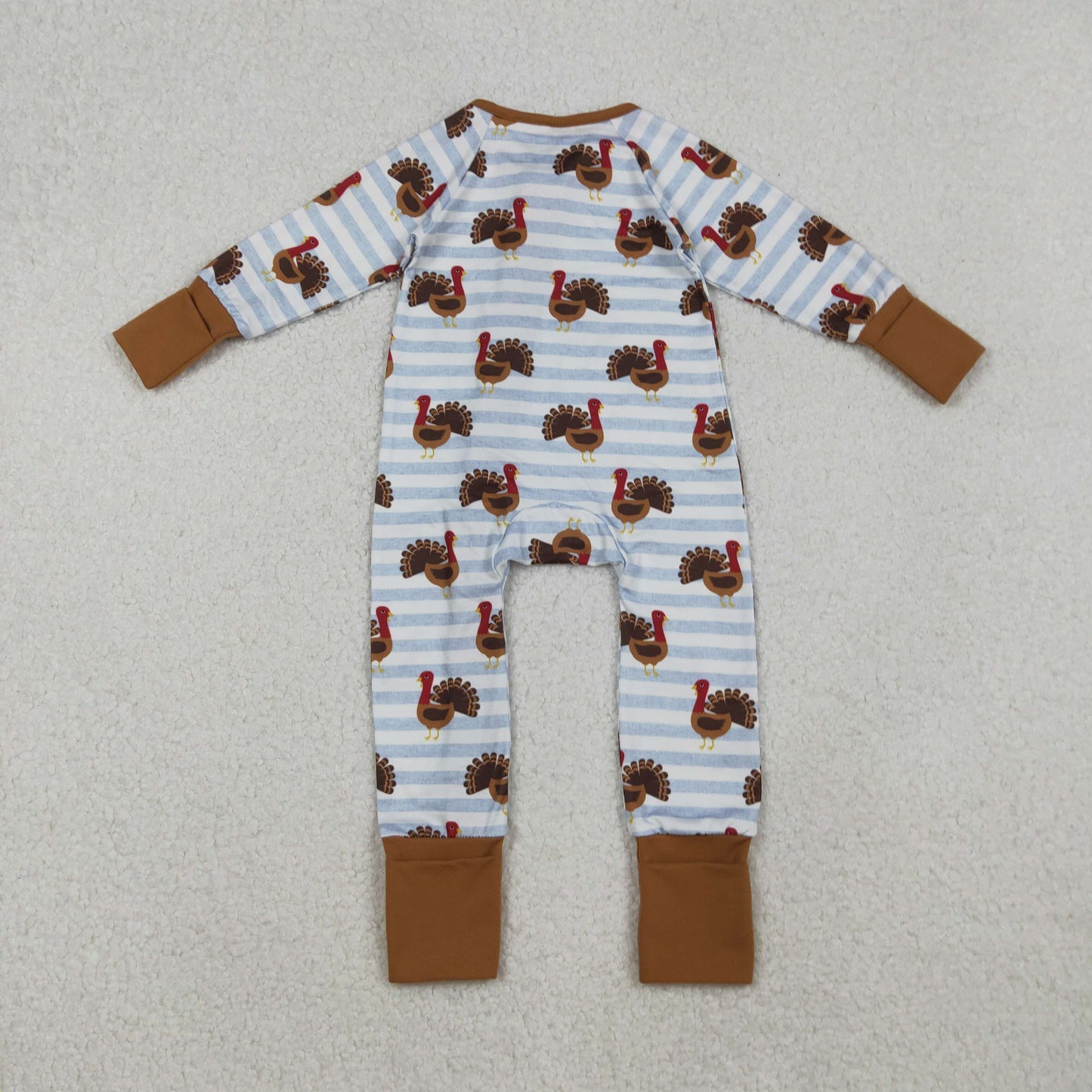 LR1191 Thankgiving Turkey Boys Romper