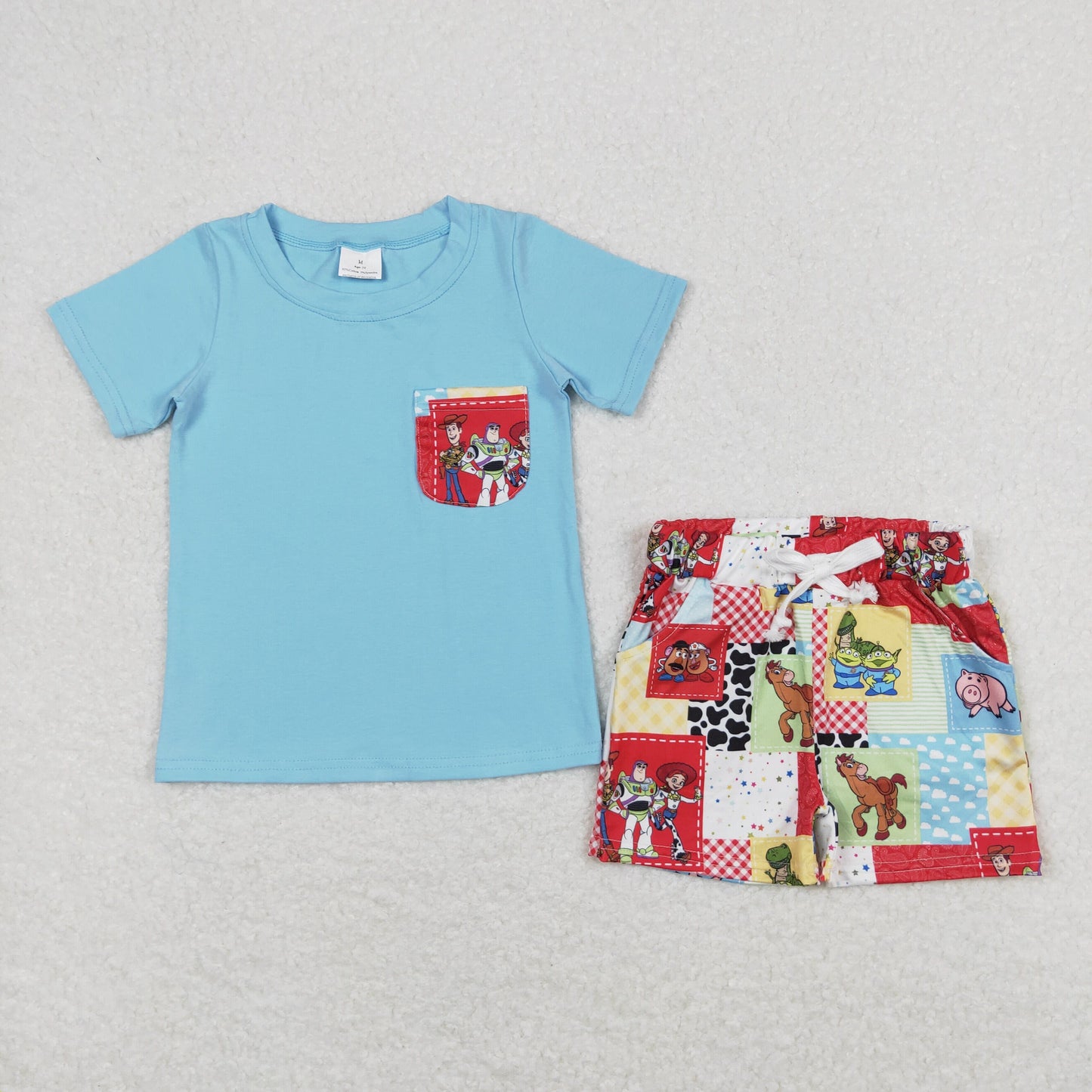 Baby Boys Cartoon Toys Shorts Set