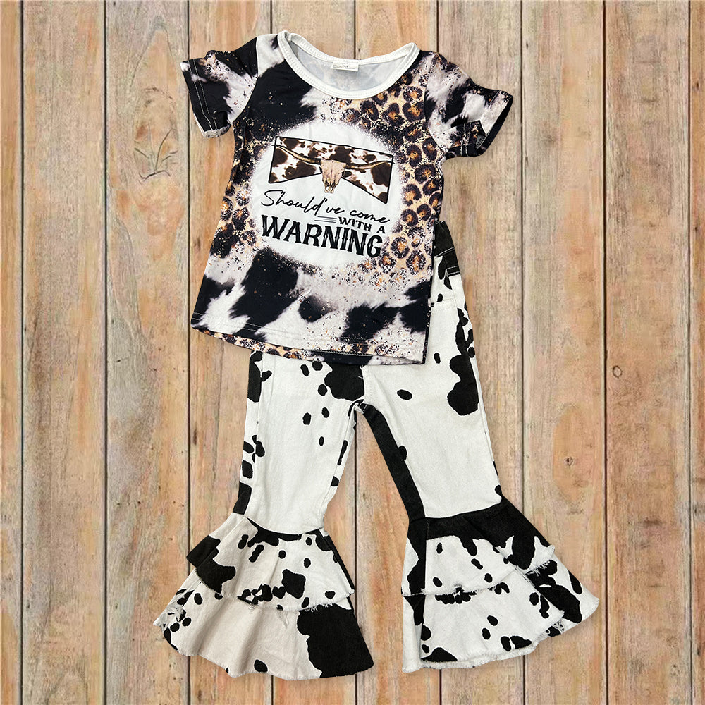 Cowgirl Western Baby Hot Pink Jeans Bell Bottom Pants Outfit