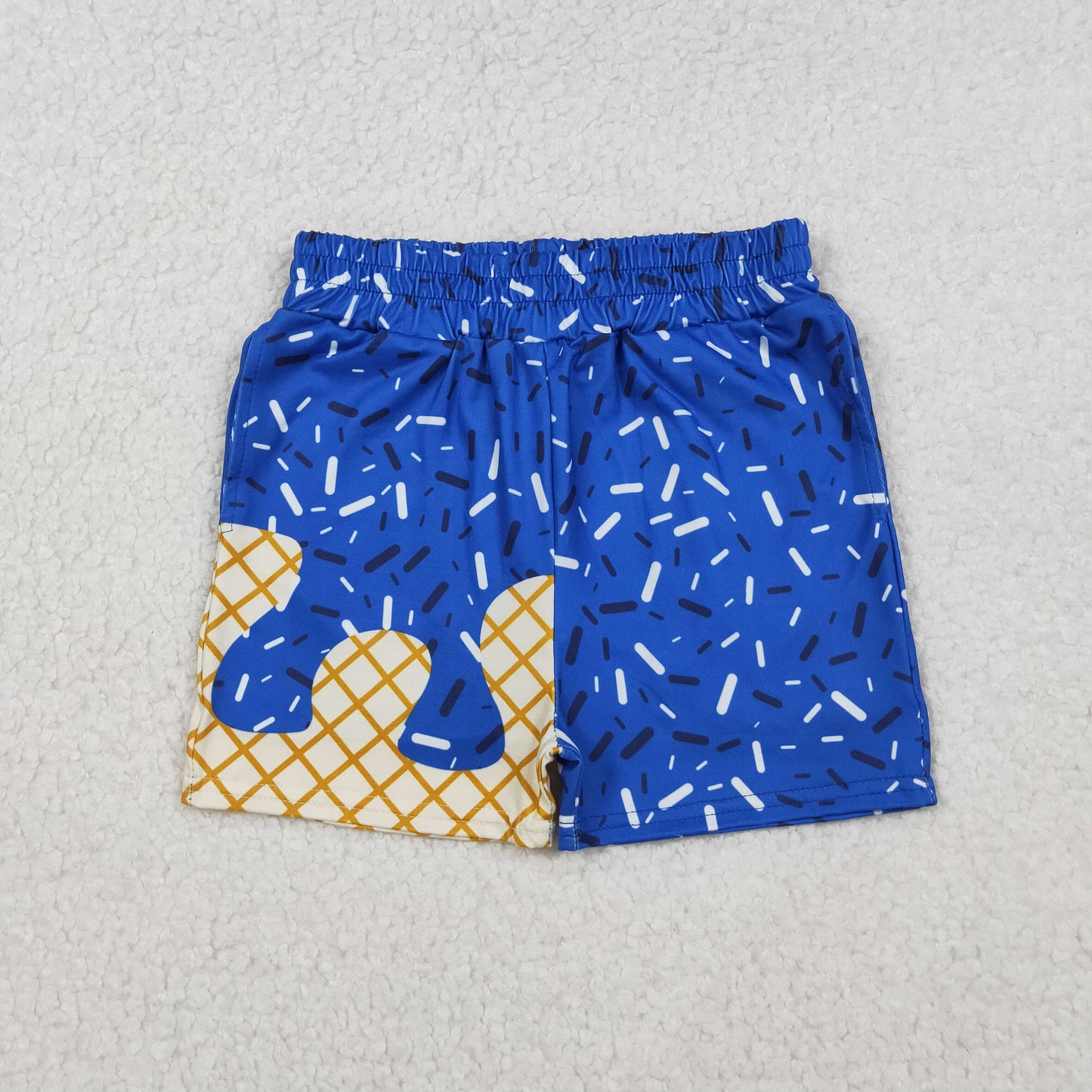 SS0640 Baby Boys Royalblue Ice Cream Shorts