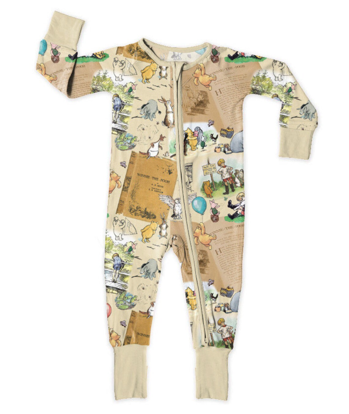 (5MOQ) Newborn Baby Cartoon Bear Zippy Romper Pre-order