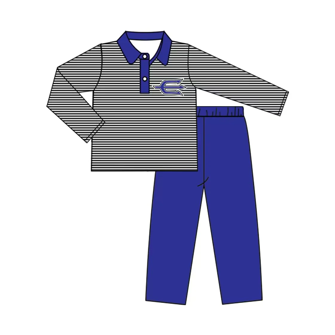Baby Boys Sport Team Striped Top Pants Outfit Deadline Time : 14h October