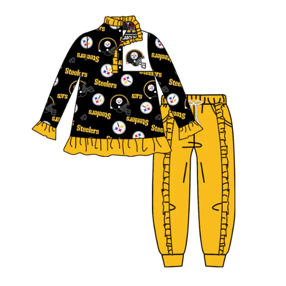 Baby Girls Sport Team Steelers Pants Set Deadline :23 th Sept