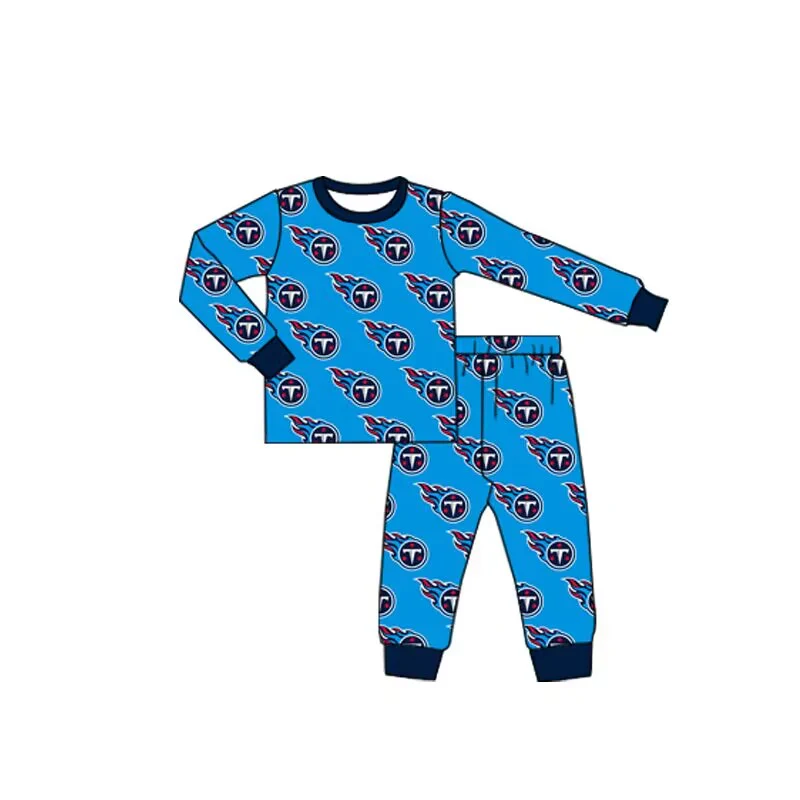 Baby Boys Sport Team Blue Pajama Outfit Deadline Time :29 th October