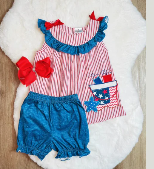 Baby Girls July 4th Outfit ,Deadline Time : 25th April