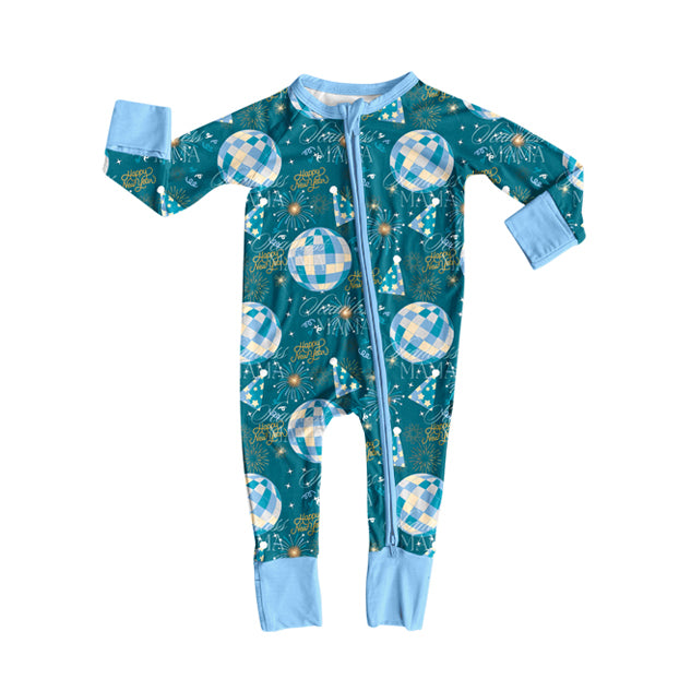 20 MOQ Preorder Baby Girls Happy New Year Long Sleeve Romper