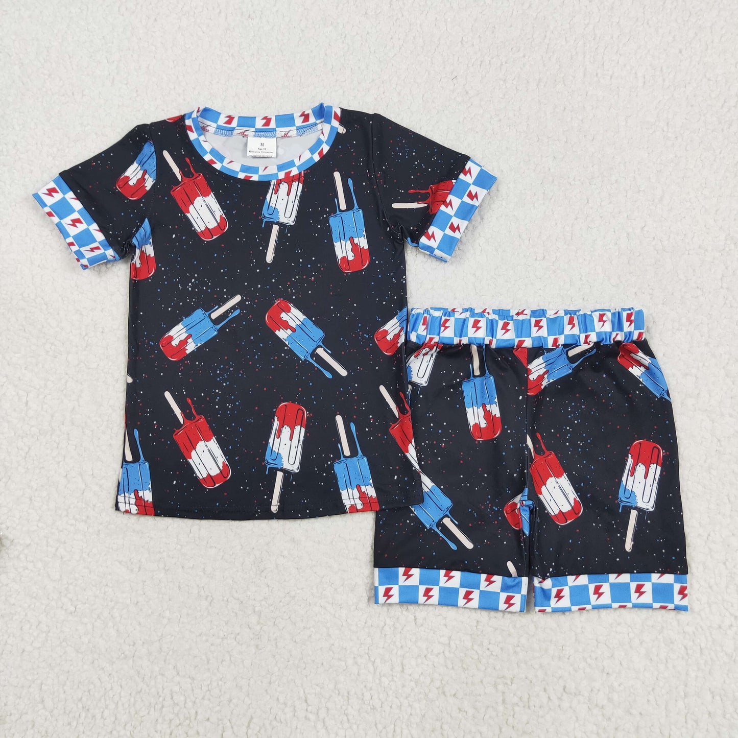 Baby Boys 4th Of July Popsicle Pajamas Sets