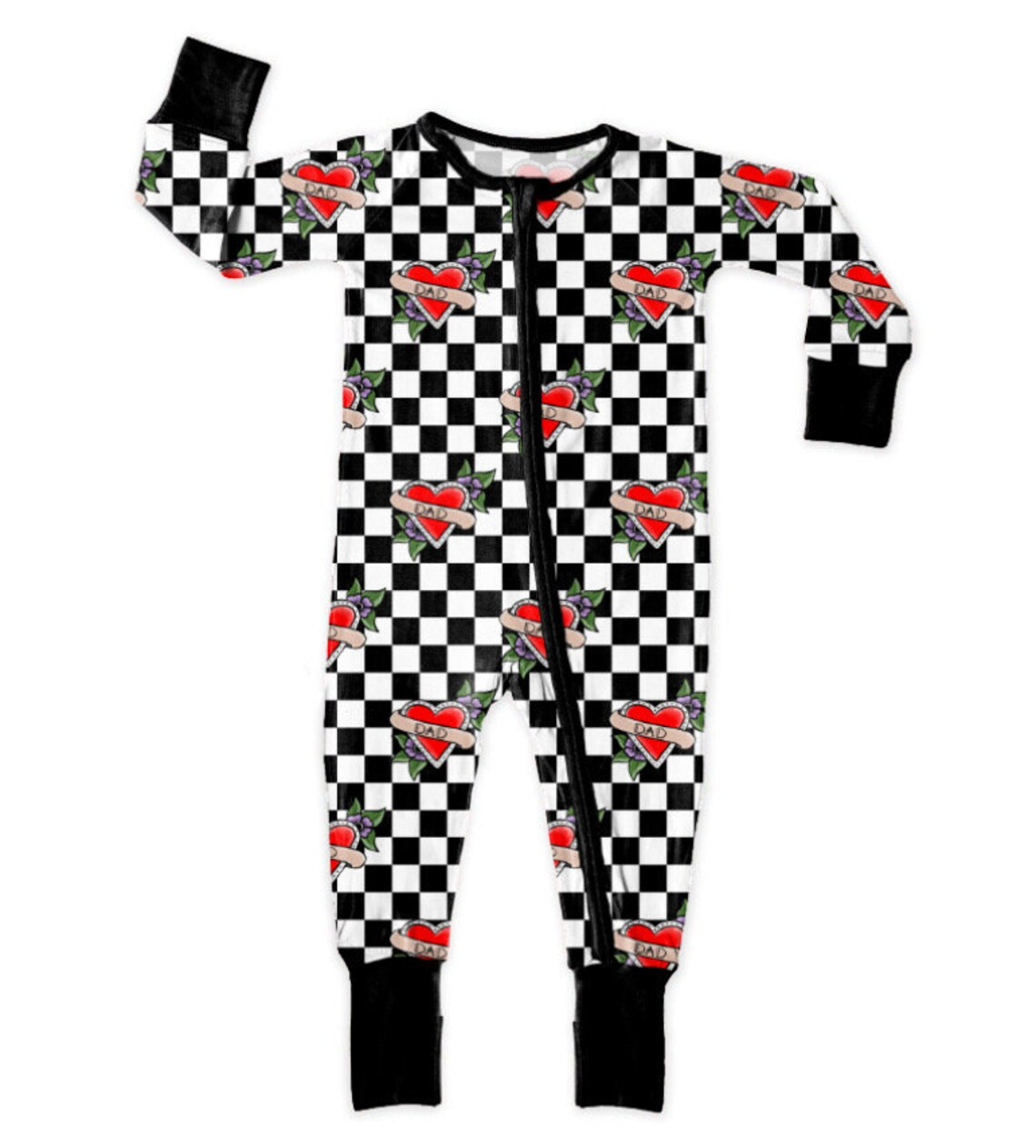 (5MOQ) Newborn Love Dad Zippy Romper Pre-order