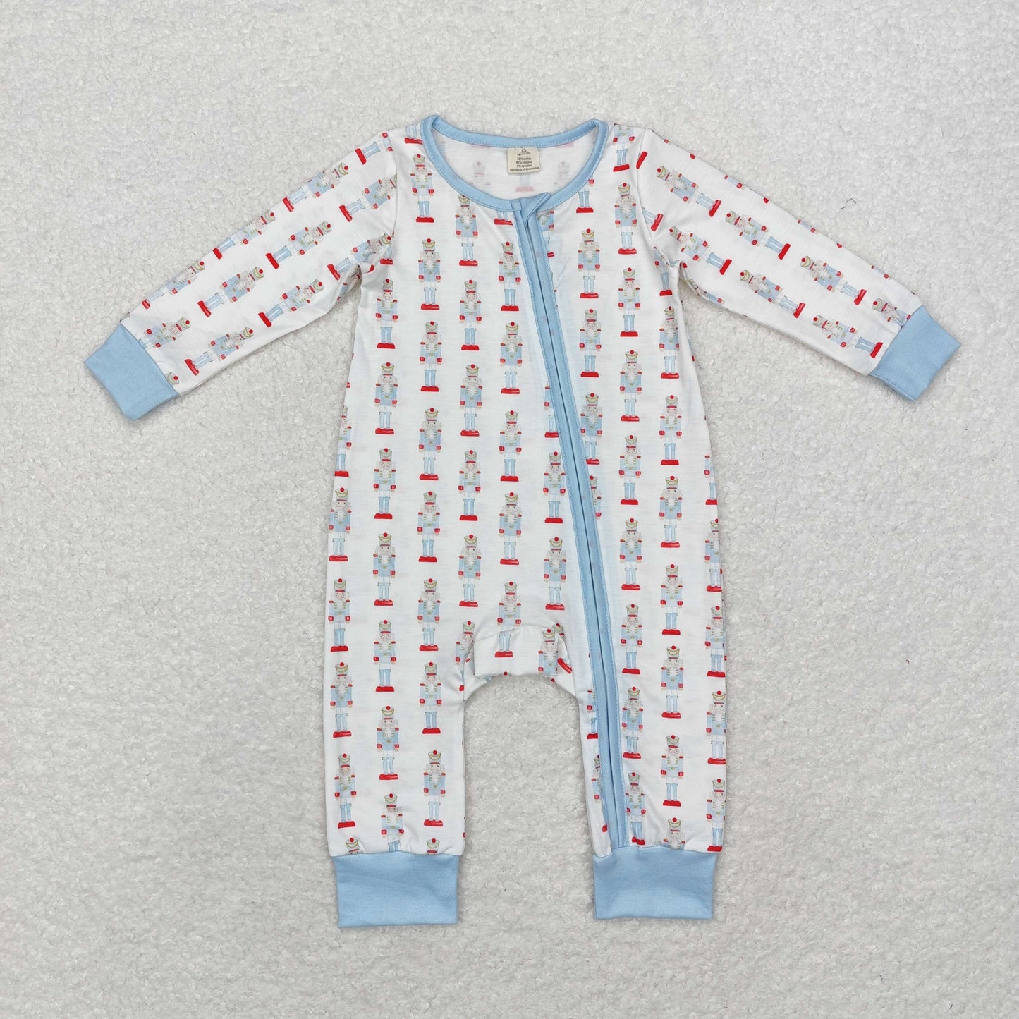 Baby Boys Christmas Soldier Bamboo Romper