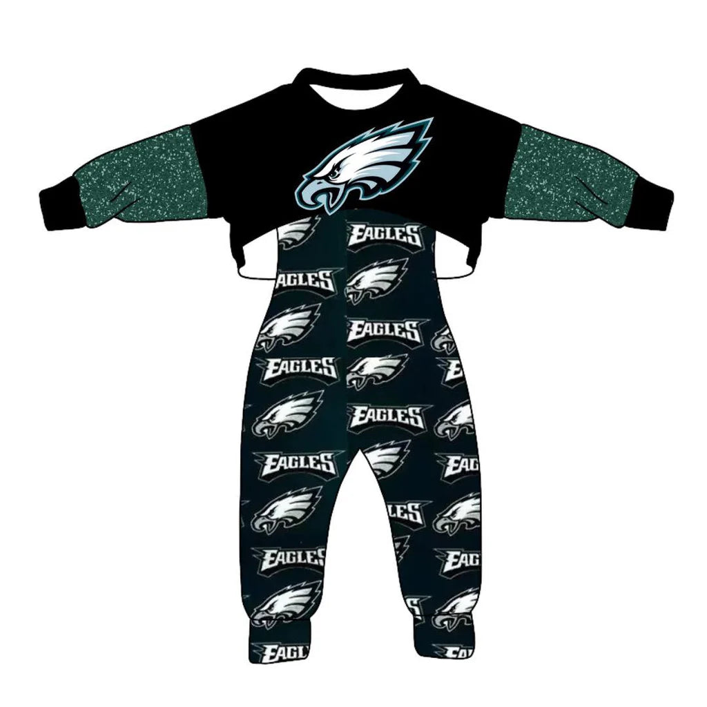 Baby Girls Sport Team Eagles Top Jumpsuit Set Deadline Time : 20th October