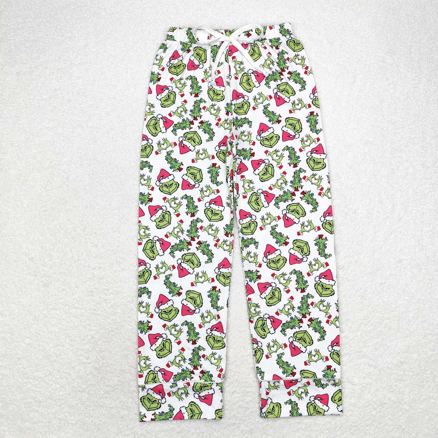 Adult Women Christmas Green Face Pants