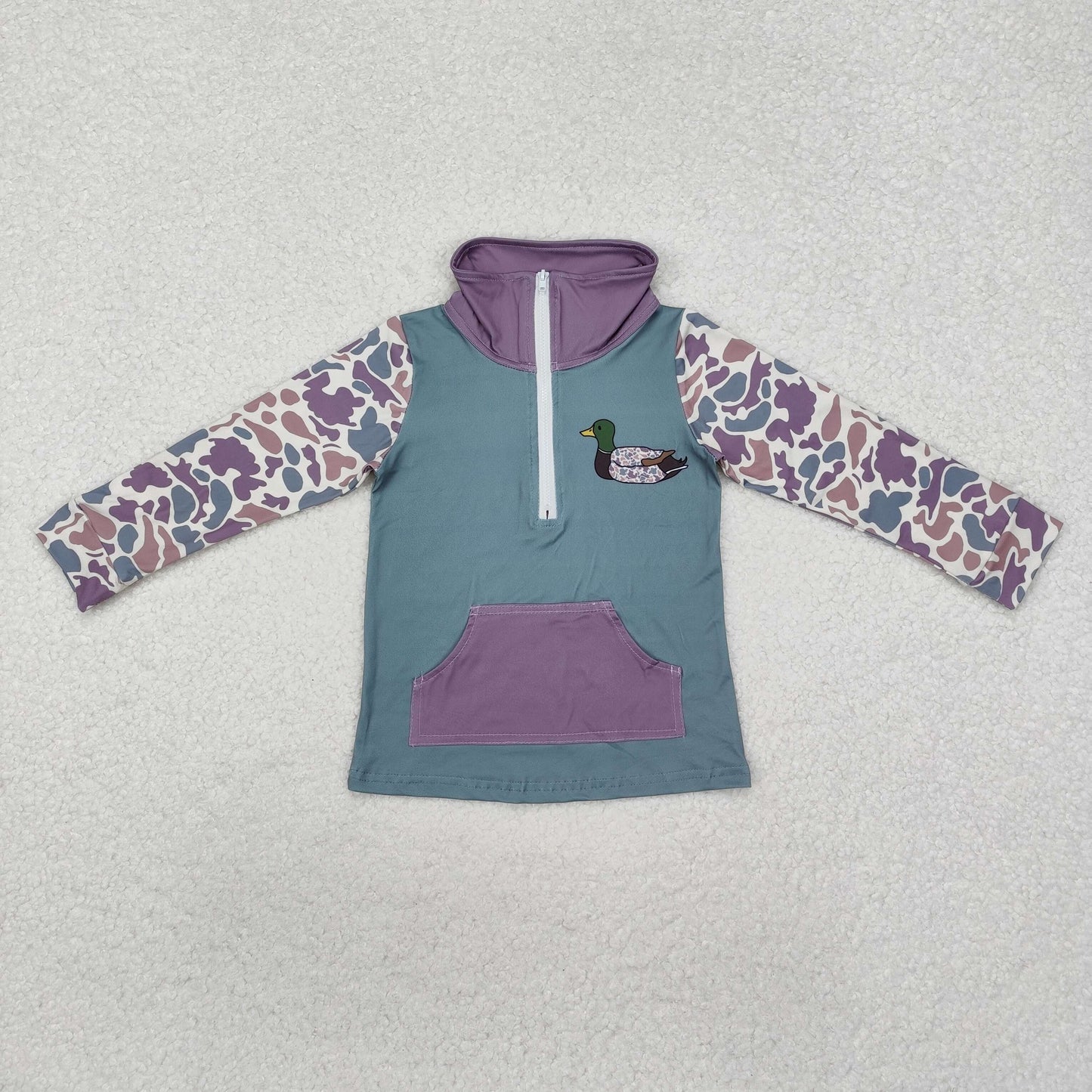 Baby Boys Camo Duck Long Sleeve Pullover Top