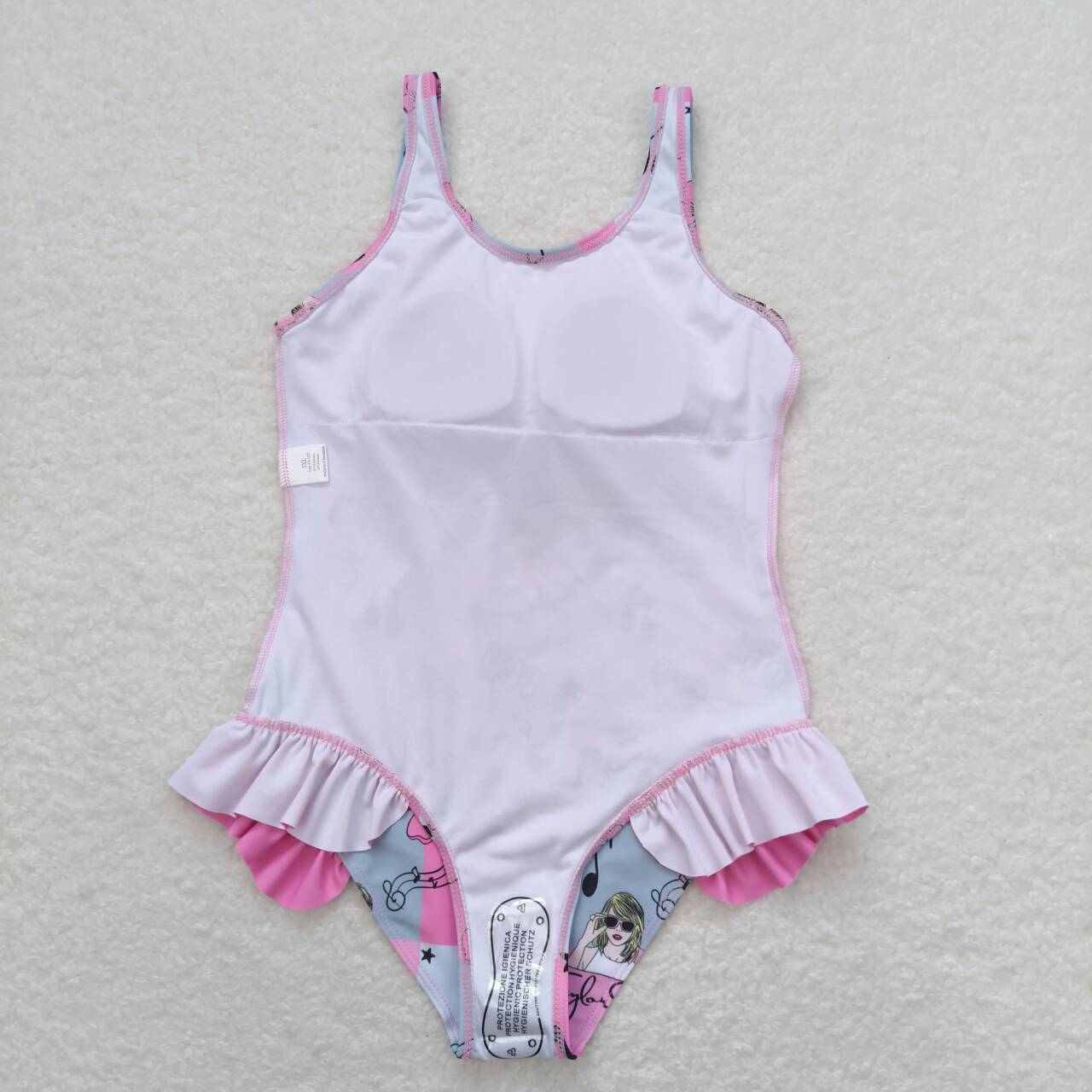 S0349 Baby girl clothes 1989 singer girl summer swimsuit beach wear