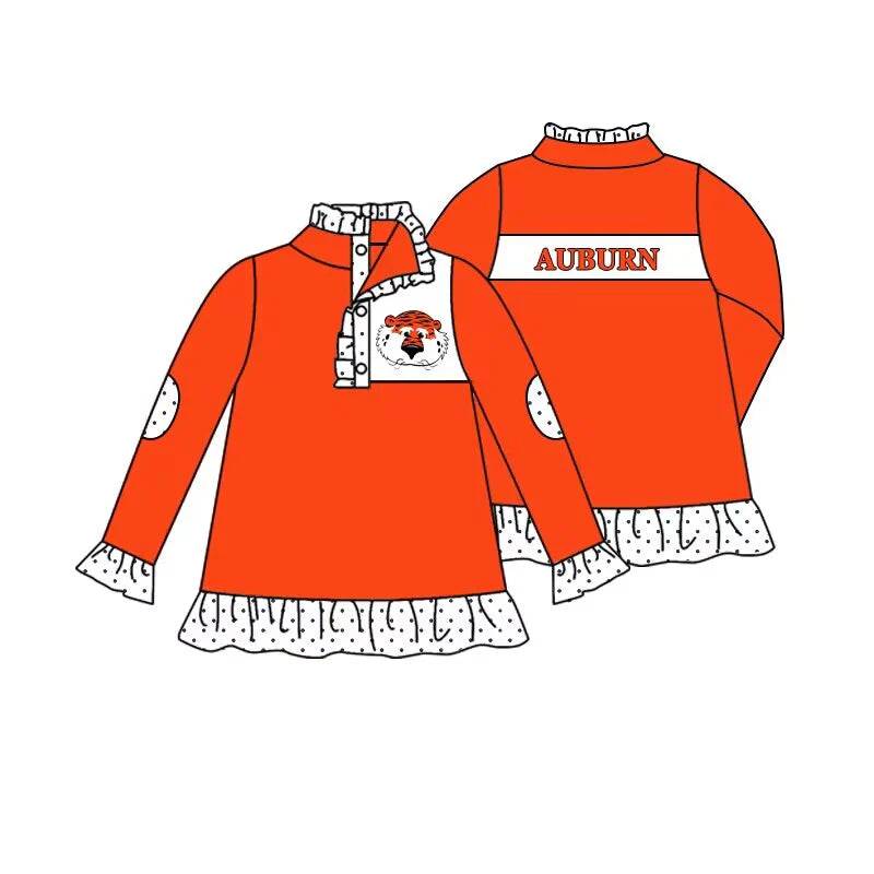 Baby Girls Sport Team Auburn Pullover Top Preorder 3 MOQ
