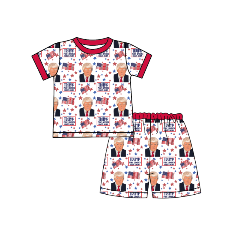 Baby Boys Donald Trump Shorts Set Deadline Time : 24th Nov. Preorder