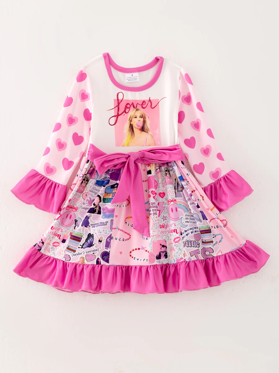 Baby Girls Singer Long Sleeve Dress 5 MOQ Preorder