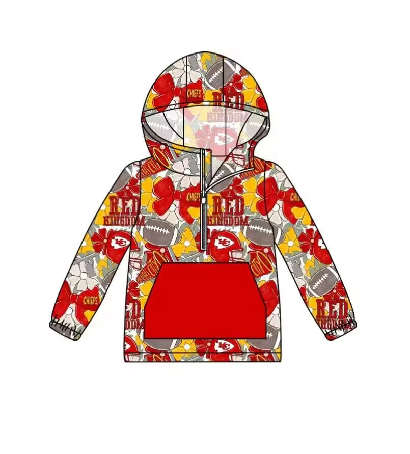 Baby Boys Sport Team KC Red Hoodie Top Preorder 3 MOQ