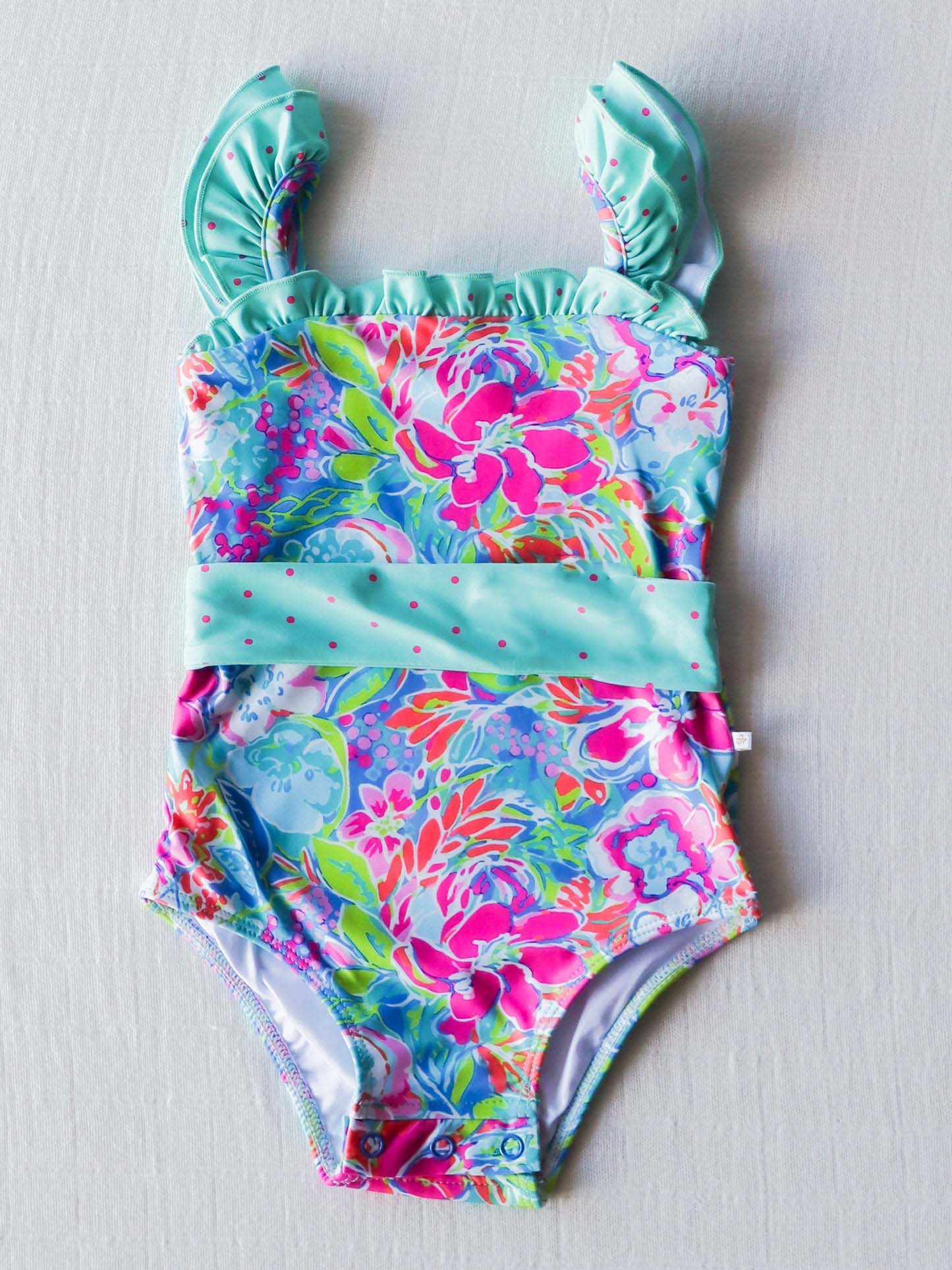 Baby Girls Flower One-piece Swimsuit NO MOQ , Dealine Time : March 19th