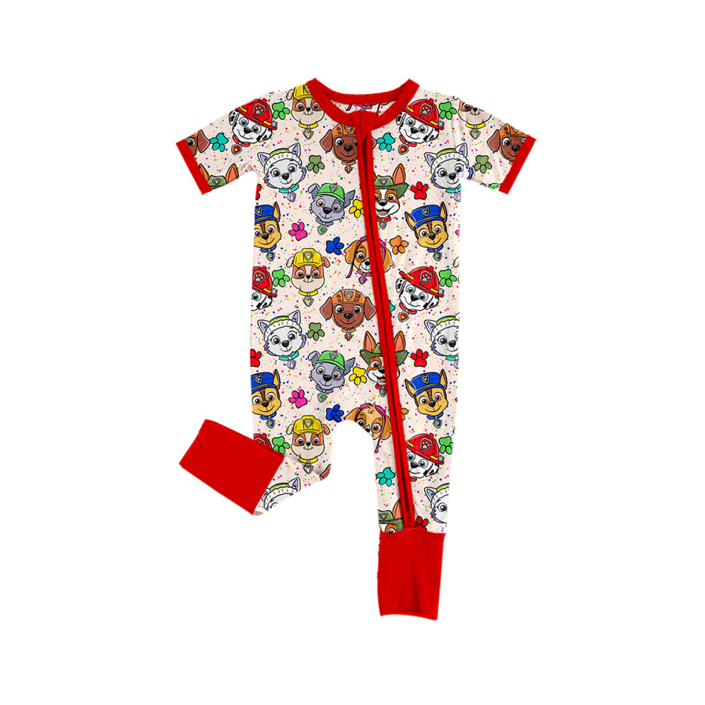 Baby Girls Cartoon Dog Zipper Romper 5 MOQ Preorder